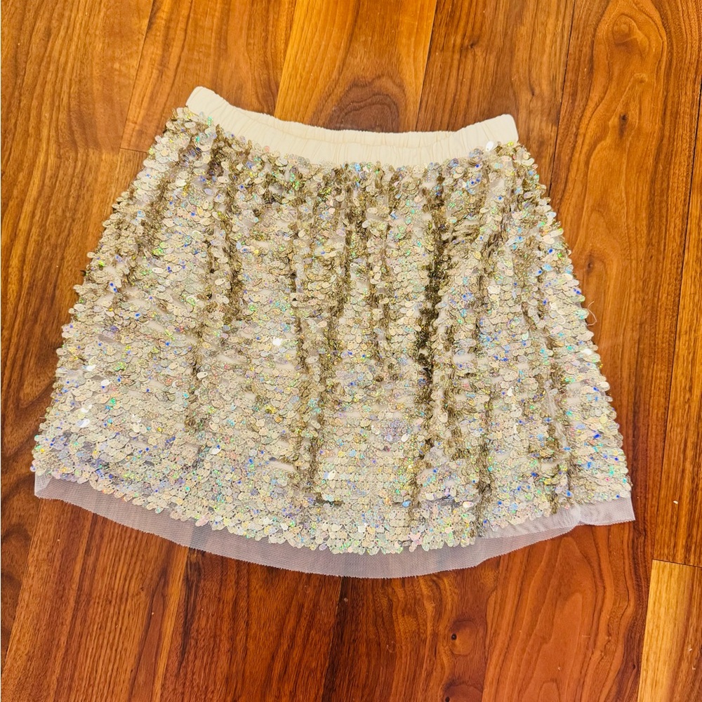 Crewcuts Gold Sequin Skirt